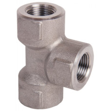 Stainless Steel BSP Female Threaded Tee 600 Bar 12.3050.55