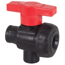 Geoline Polypropylene 3 Way Ball Valve L Port 8216201