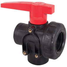 Geoline Polypropylene 3 Way Ball Valve L Port 8216407