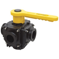 Banjo Polypropylene 5 Way Ball Valve 9901-MV225CF