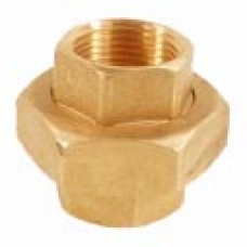 Brass 3 Part Union Pipe Fitting BSP 1 1/4" Threads