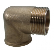 Brass Elbow Pipe Fitting 90 Degrees 1 1/2" Threads