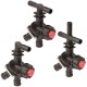 GEOline by Tecomec Triple Quick Fit Dry Boom Nozzle Holders with Valve