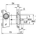 Jabsco Engine Cooling Pump 29460-1631 20mm Hose Flange Mount